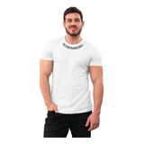 Camiseta Masculina Algodão Premium Academia Treino Slim Fit