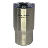 Vaso Cafetero Explorer Apolo Con Tapa - Plata