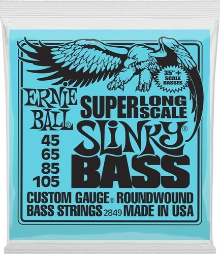 Corda Ernie Ball 045 Slinky Super Long Scale Baixo 4 Cordas