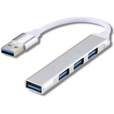 Hub Usb Multiplicador 4 Puertos Usb 3.0 Slim On Off Q8