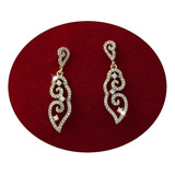 Aretes Dije Set Oro 18k Elegante Mujer Dama Fino Regalo Mama