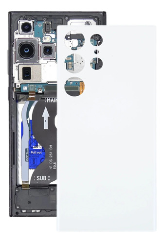 Tapa Trasera Compatible Samsung S23 Ultra Blanco