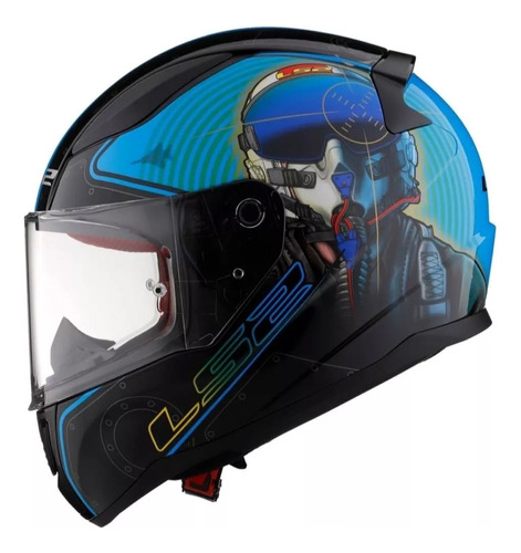 Casco Para Moto Ls2 Alta Gama Europeo Mujer Hombre + Regalo