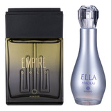 Kit Perfume Masculino Empire Gold + Feminino Ella Pérolas.