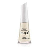 Esmalte Cremoso Risqué Branco Francesinha Bianco Puríssimo