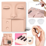 Piel Sintética 3d Para Practica Maquillaje Extension Pestaña