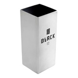 Copo Cuia Para Tereré Black Erva Quadrado Inox Cromado