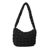 Bolso Cloud Hobo For Mujer, Color Liso, Suave, Gorra Grande