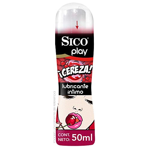 Sico Play ¡cereza! Lubricante Íntimo Sabor Cereza Envase De 