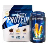Proteína 100%whey 2.2kg+ Creatina Monohidratada 1kg Euphoric