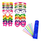 Kit Festa C/ 20 Oculos E 50 Pulseira Neon Para Festas/balada