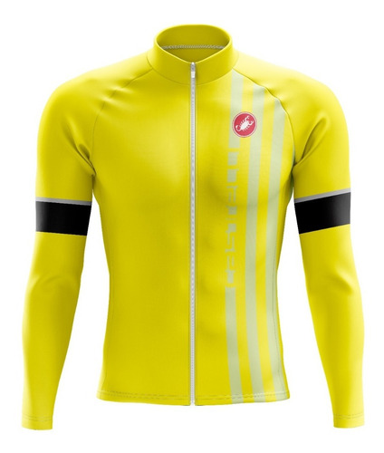 Jersey Ciclismo Ruta Mtb Castelli Verde Manga Larga