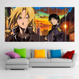 Cuadro Poliptico Fullmetal Alchemist Anime Art Xxl 192x100cm