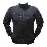 Campera Polar Tactica Negro Calidad Premium 