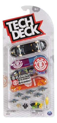 Tech Deck Pack De 4 Patinetas Con Accesorios