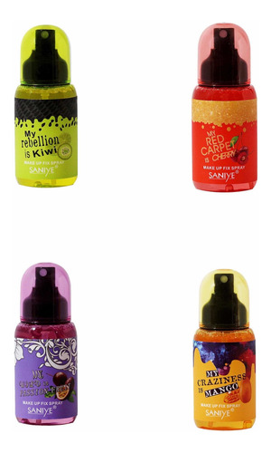 4piezas Fijador De Spray Frutal Saniye Original Mayoreo