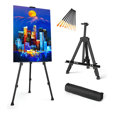 Caballete Para Pintar De Arte Ajustable Portátil+10 Pinceles | MercadoLibre