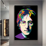 Cuadro Decorativo John Lennon Abstracto Colorido 35x55 