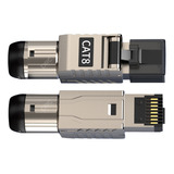 Conector Rede Industrial Rj45 Cat8 Rj45 Campo 40gbps 2000mhz