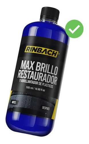 Abrillantador Y Restaurador Plásticos Rinbach® 500ml Envío