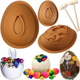 3 Piezas 3d De Molde De Silicona Para Huevo De Pascua Para C