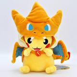 Peluche Pikachu Gorra Mega Charizard Pokemon