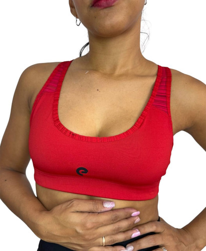 Corpiño Top Basico Deportivo Bra Mujer Lycra Premium