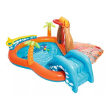 Pileta Centro De Juegos Volcan Para Chicos Tobogan 53069 