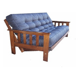 Futon 3 Cuerpos Guatambu + Colchon En Chenille Con Resortes