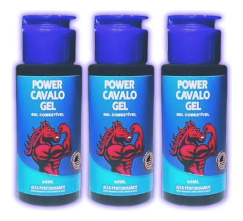 3 Un Pau De Cavalo Gel  Super Potencia Gel Bem Dotado 