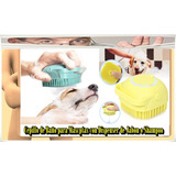 Cepillo De Baño P/mascotas Con Dispenser Jabon O Shampoo 