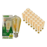 Foco Vintage Decorativo Led 4w/20w Interiores Hogar 30 Pzas