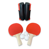 Juego De Ping Pong Portátil Con Red Retráctil Y Raquetas