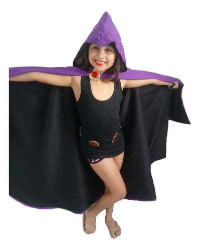 Fantasia Infantil Ravena Jovens Titas De 4 A 10 Anos | Frete grátis