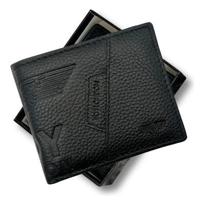 Cartera De Piel Para Hombre Negra Boy London Negro 103 | Envío gratis