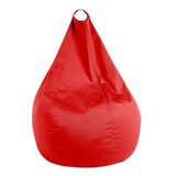 Sillón Puff Pera Premium Confortable Rojo
