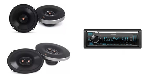 Paquete Auto Estereo Kenwood Y Bocinas Infinity 6.5+6x9 