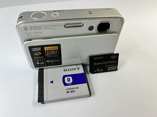  Sony Cyber-shot Dsc-t2 Compacta Cor Branco Perola