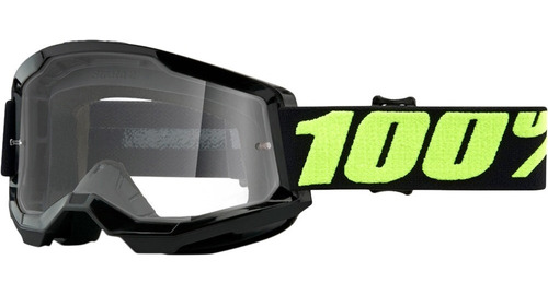 Googles 100% Strata Upsol, Motocross, Mtb Negro/lente Claro