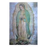 Cromo Virgen Guadalupe Replica 59x40cm Papel Grueso Textura