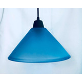 Lámpara Colgante Techo Modernista Azul Conico