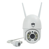 Camera De Segurança Wifi Ip 360 Visão Noturna Prova D'água Cor Branco