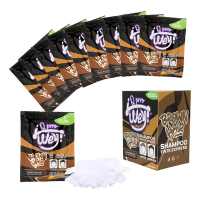 Shampoo Tinte Express Natural, Cabello Castaño Oscuro, 10pz | MercadoLibre