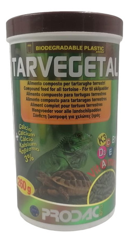 Prodac Alimento Tarvegetal 260g Reptil Tortuga Terrestre