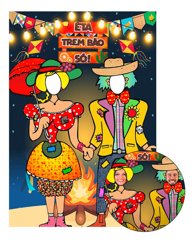Painel De Festa Interativo 3d Fotos Veste Fácil 1,50x2,20 Mt