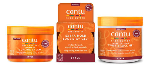 Cantu Kit De Tratamiento Para El Cabello Con Crema Rizadora.