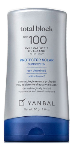 Protector Solar Totalblock Spf100 80g - g a $537