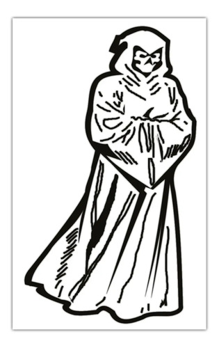 Sticker Calcomanía Santa Muerte 100cm X 56cm Vinil Recorte