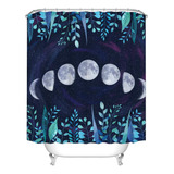 Cortina De Ducha De Tela Moon Moon Moon Magic Moon De R