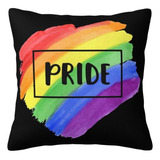 Almohada Orgullo Lgtb Pride En Terciopelo Cojin Con Relleno